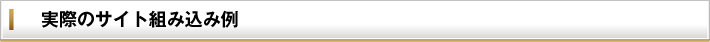 実際のサイト組み込み例