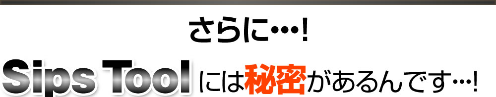 さらに…！SipsToolには秘密があるんです…！